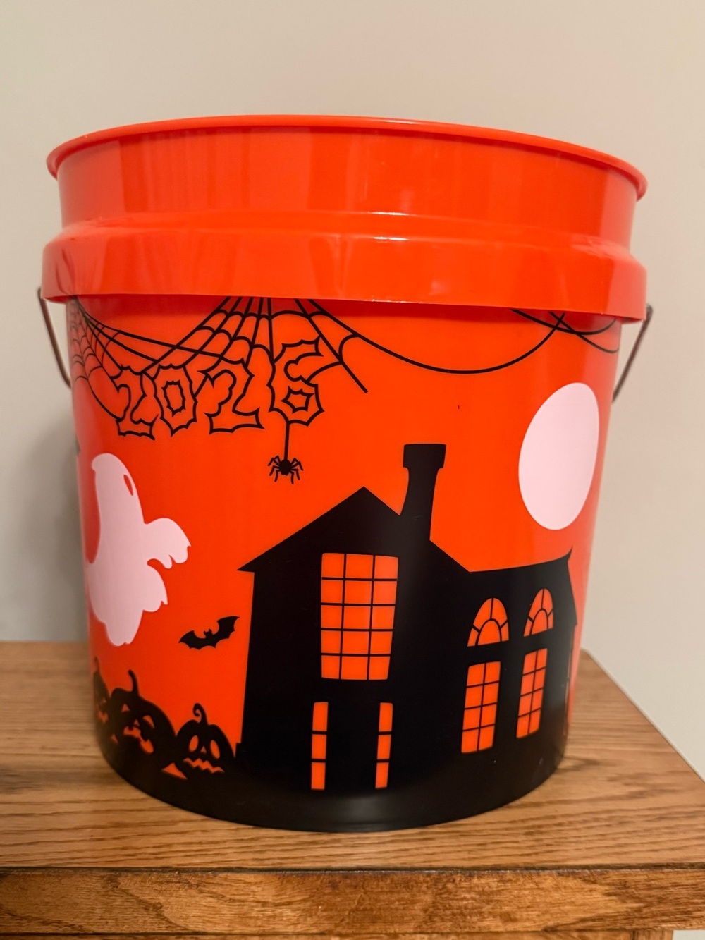 Logo Removed ! Home Depot Halloween Bucket